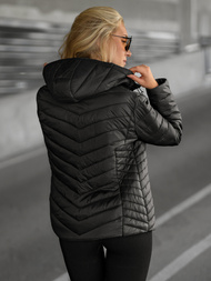 Chaqueta de mujer negra OZONEE JS/16M9230/392