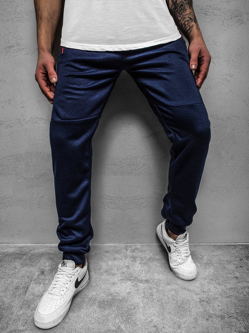 Pantalón de chándal de hombre azul marino OZONEE JS/JZ11025Z