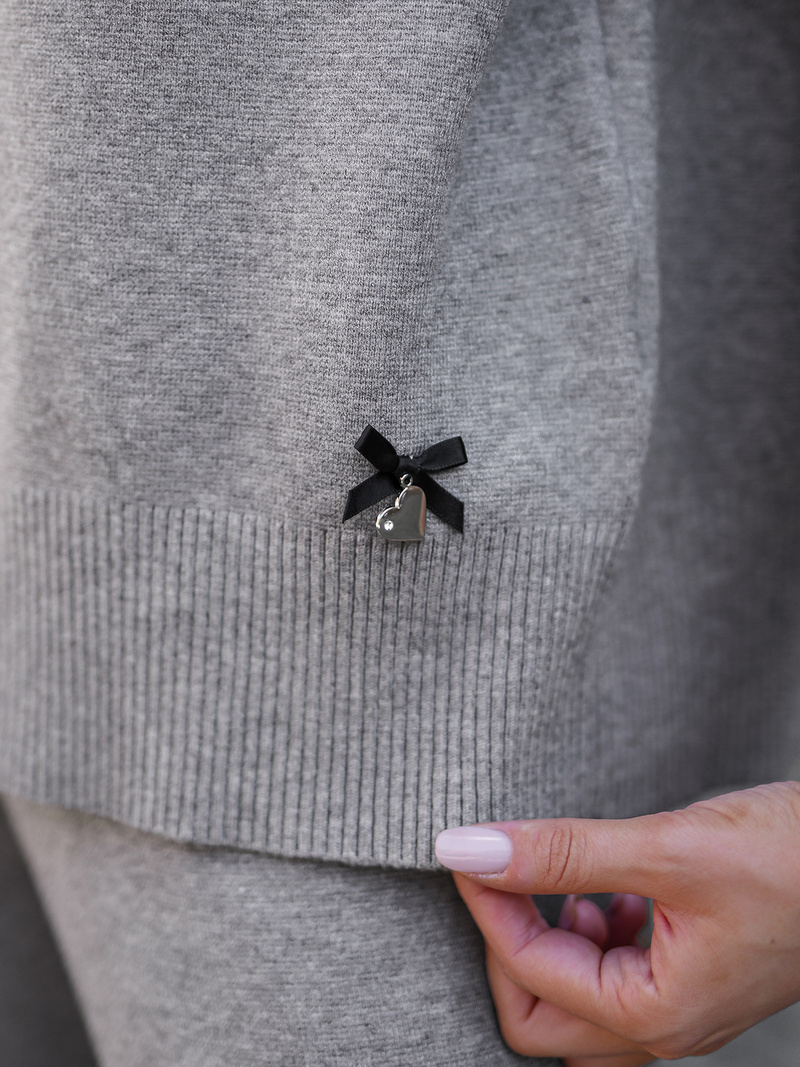 Conjunto de chándal de dos piezas gris OZONEE JS/53C5203/2