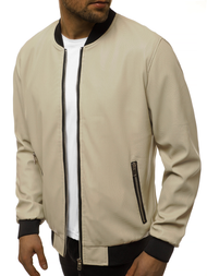 Chaqueta de hombre beige OZONEE N/6124