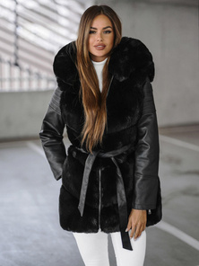 Chaqueta de mujer negra OZONEE JS/11Z8090Z