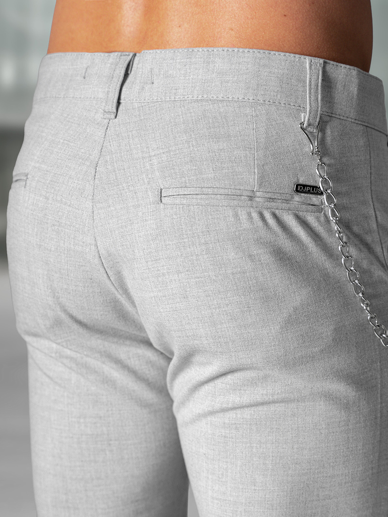 Pantalón chino de hombre gris OZONEE DJ/3300Z
