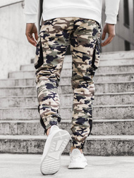 Pantalón jogger de hombre beige-camuflaje OZONEE A/705