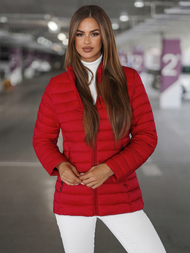 Chaqueta de mujer roja OZONEE JS/16M9111/270Z