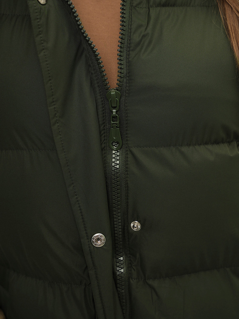 Chaleco de mujer verde-oscura OZONEE JS/M728/136