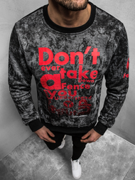 Sudadera de hombre grafito OZONEE JS/DD677Z