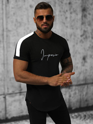 Camiseta de hombre negras OZONEE O/P1180
