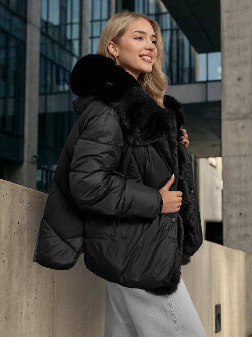 Chaqueta de mujer negra OZONEE O/16M9179/392Z