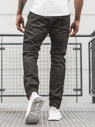Pantalón chino jogger de hombre negro OZONEE A/0952