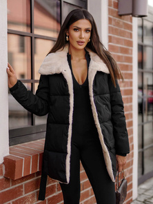 Chaqueta de mujer negra OZONEE JS/16M9165/392