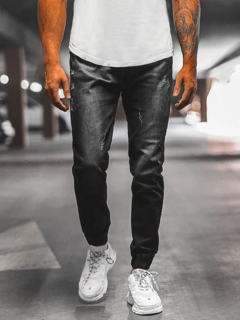 Pantalón jogger de hombre negras OZONEE NB/MP0065/2N