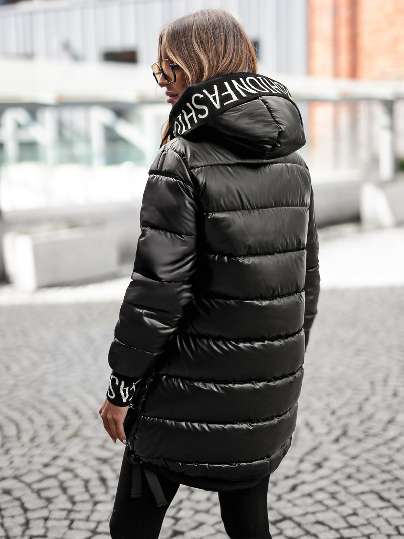 Chaqueta de mujer negra OZONEE JS/5M3188/392Z