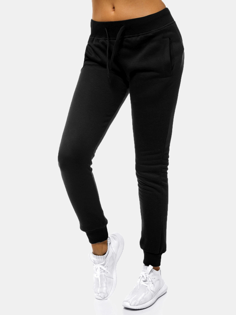 Pantalón de chándal para mujer negras OZONEE JS/CK01