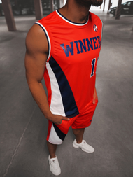 Chándal de hombre rojo OZONEE JS/68C10167Z