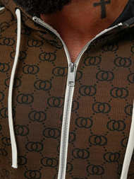 Chándal de hombre beige oscuro OZONEE O/FF5111AB