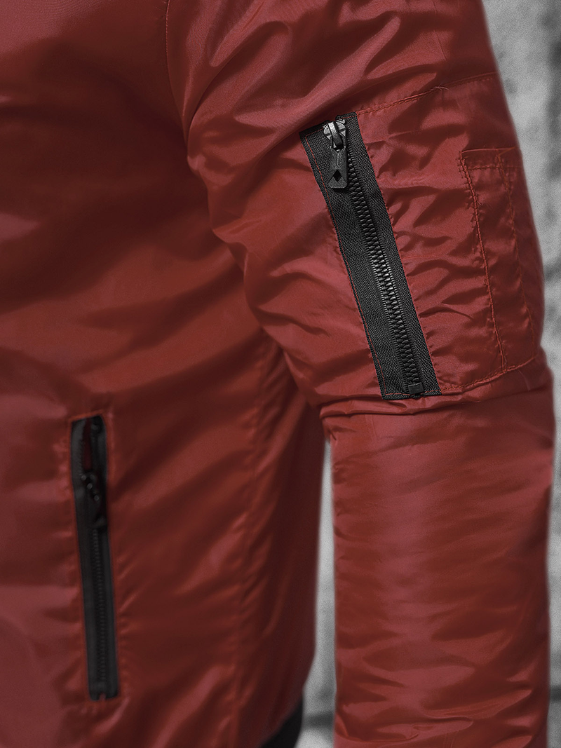 Chaqueta de hombre burdeos OZONEE JS/AK95Z