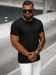 Camiseta de hombre negra OZONEE O/T1277/3