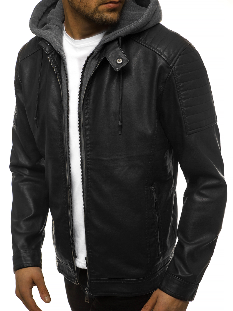 Chaqueta de hombre negr OZONEE JB/JP1136