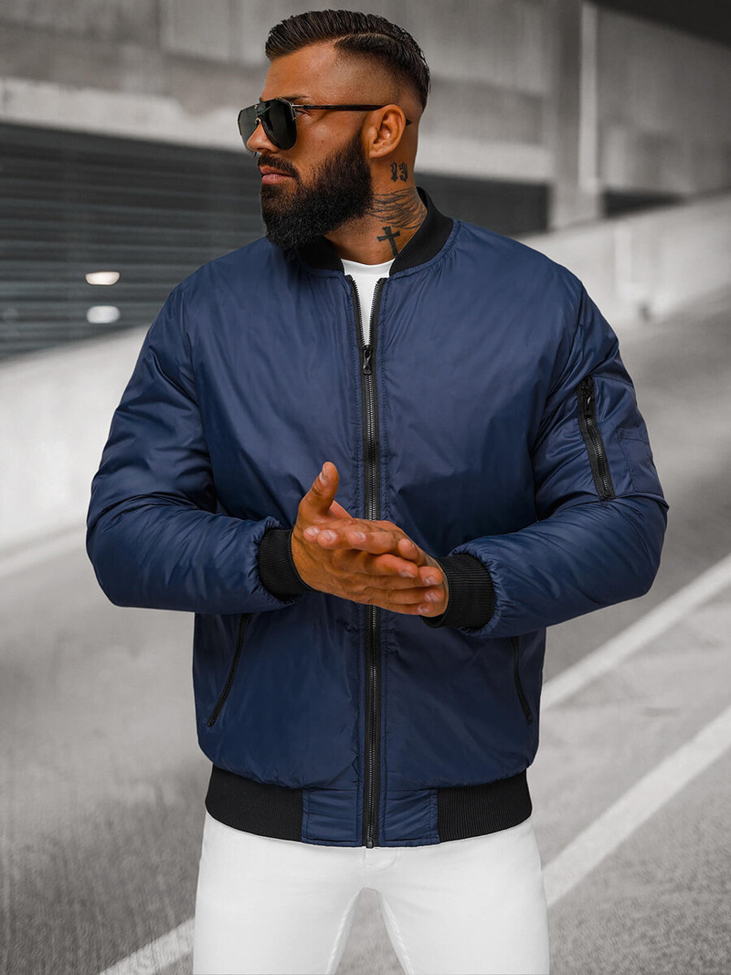 Chaqueta de hombre granate OZONEE JS/AK95Z