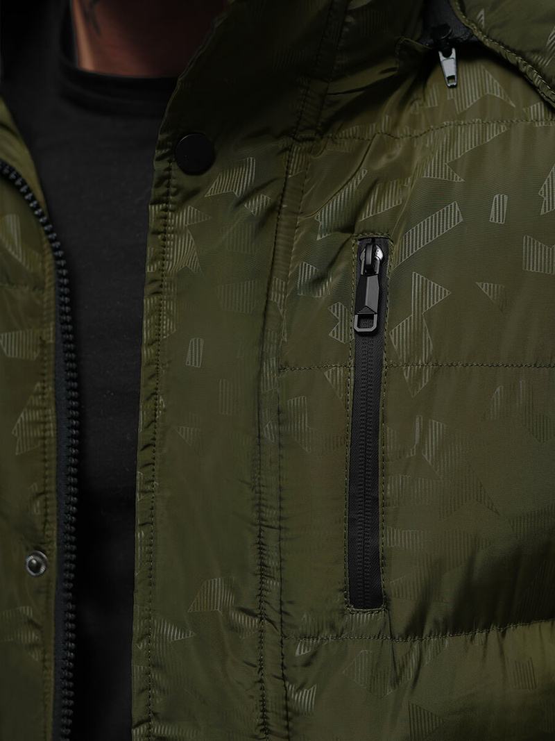 Chaqueta de hombre verde OZONEE JS/27M8109