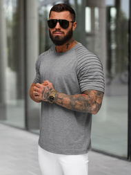 Camiseta de hombre grafito OZONEE JS/8T88/5Z