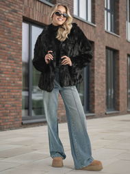 Chaqueta de mujer negra OZONEE JS/11Z8261