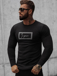 Sudadera de hombre negra OZONEE O/D7192