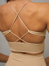 Conjunto de chándal de dos piezas de beige OZONEE O/YJS7714