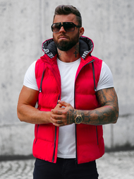 Chaleco de hombre roja OZONEE JS/5M758/270