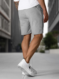 Pantalones cortos chinos de hombre gris OZONEE DJ/4400