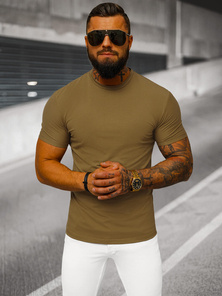 Camiseta de hombre marrón OZONEE NB/MT3001