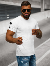 Camiseta de hombre blanca OZONEE O/8T1260/1