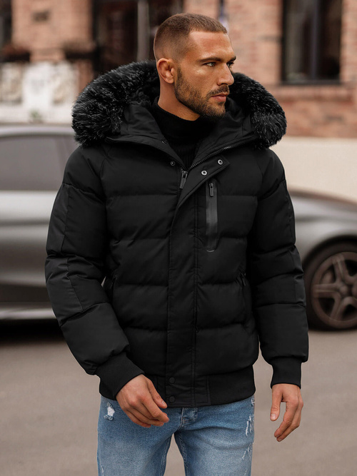 Chaqueta de hombre negra OZONEE O/M798Z