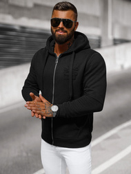 Sudadera de hombre negra OZONEE NB/MF2003