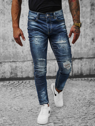 Vaqueros de hombre azul oscuro OZONEE NB/MP0170BS