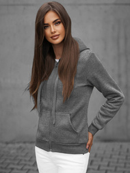 Sudadera de mujer grafito OZONEE JS/W03Z