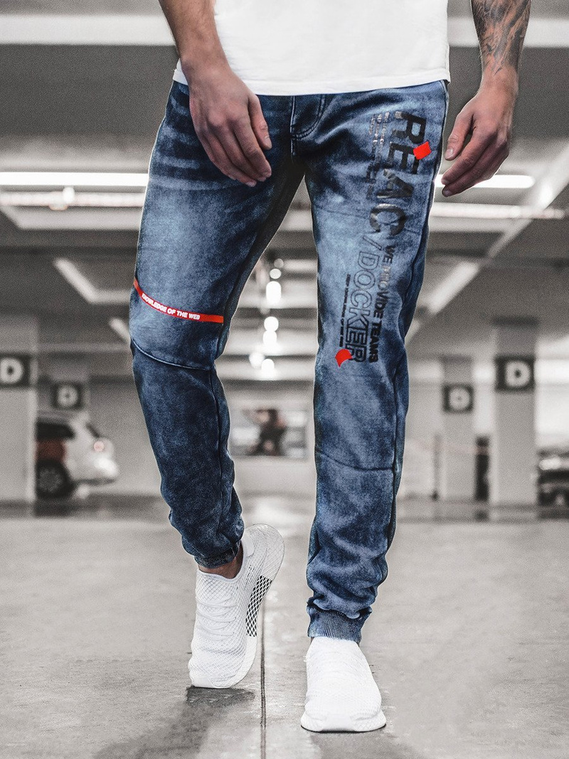 Vaqueros jogger de hombre OZONEE JS/KK1060