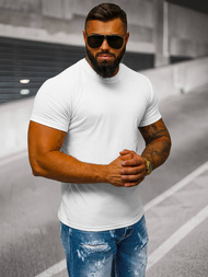 Camiseta de hombre blanca OZONEE JS/712005Z 