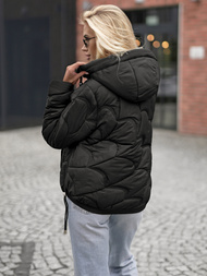 Chaqueta de mujer negra OZONEE JS/5M3336/392Z