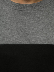 Sudadera de hombre grafito OZONEE JS/JZ11039