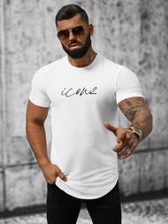 Camiseta de hombre blanco OZONEE O/P1108