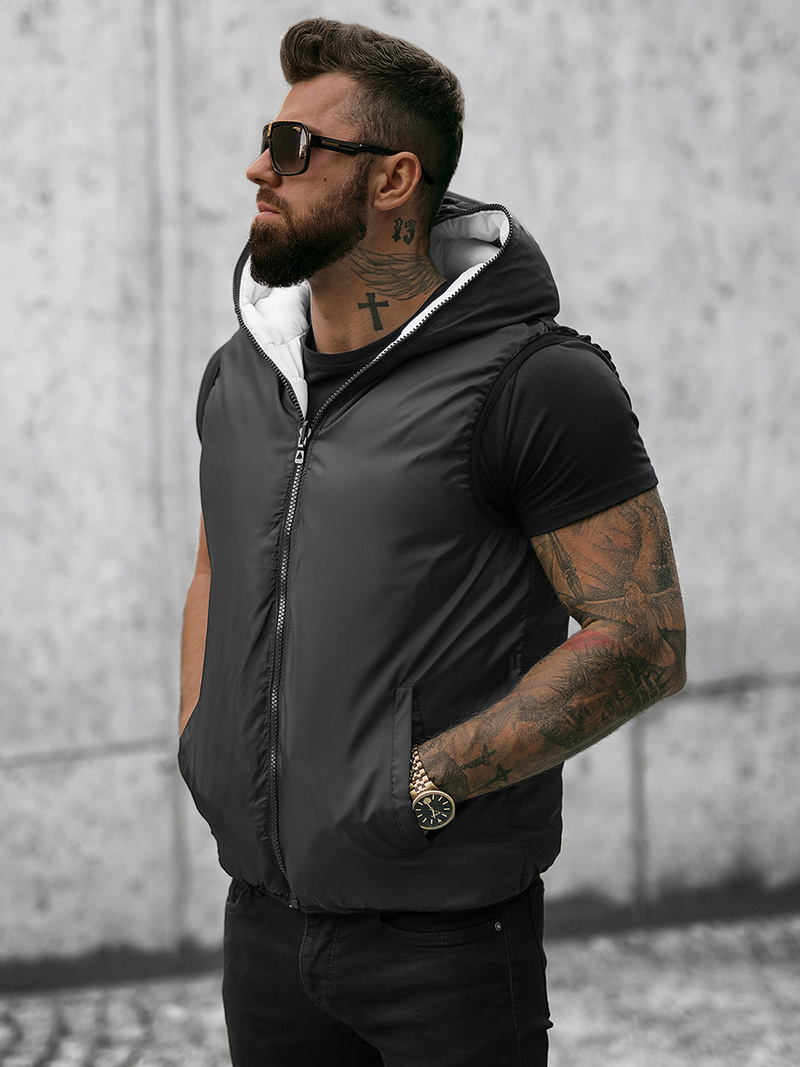 Chaleco de hombre blanca OZONEE N/7125