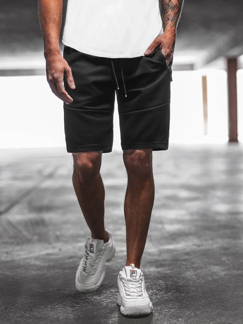 Pantalón corto de hombre negras OZONEE O/WW20013/1