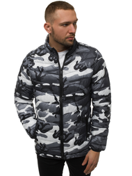 Chaqueta de hombre gris-camuflaje OZONEE JS/SM80Z