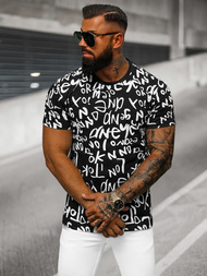 Camiseta de hombre negra OZONEE O/T1268/3