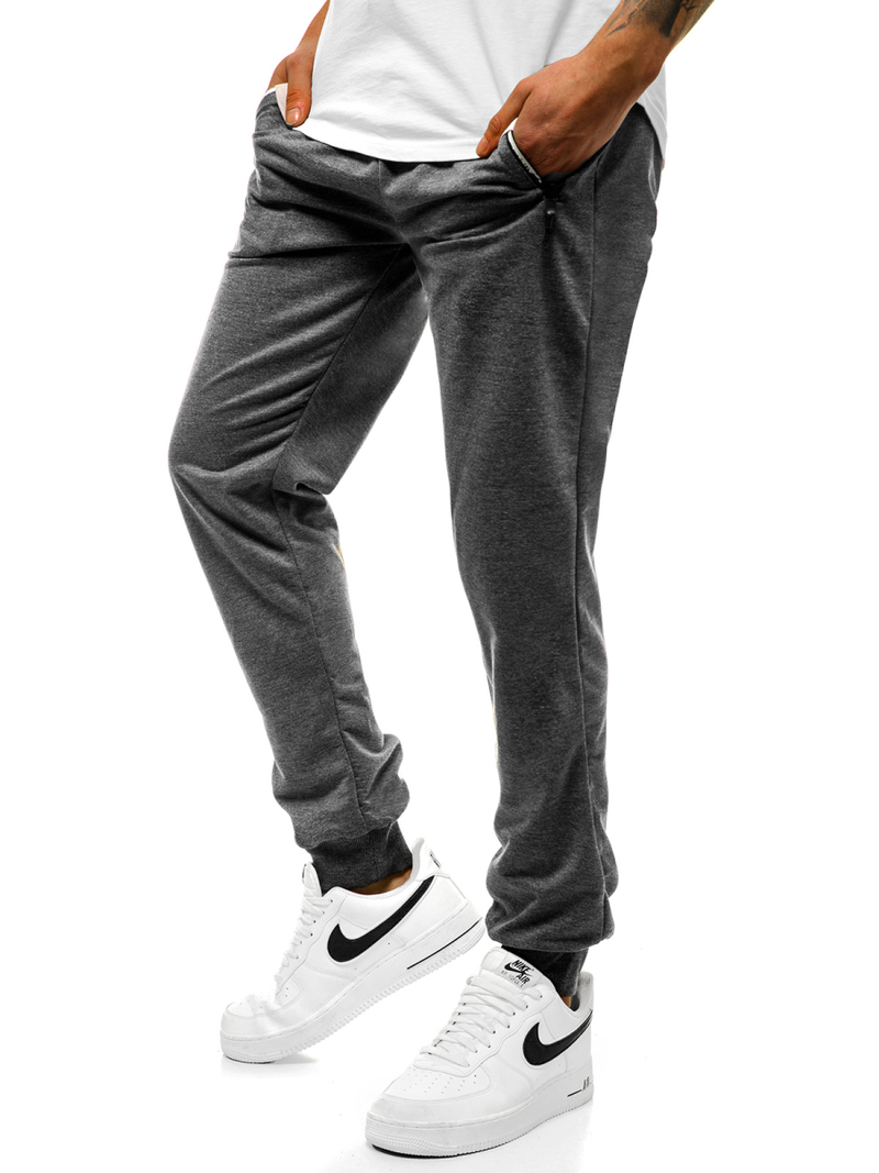 Pantalón de chándal de hombre gris oscuro JS/XW003S