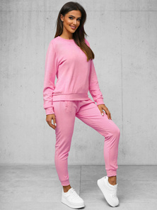 Chándal velour de mujer de rosa en polvo OZONEE O/8C1173/38Z