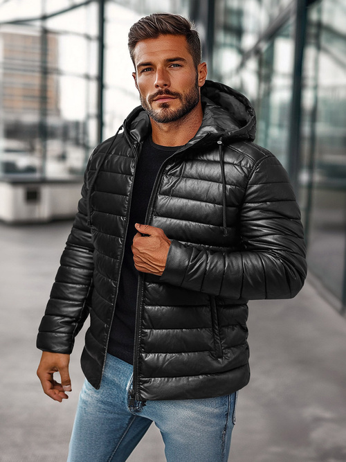 Chaqueta de hombre negra OZONEE O/11Z8088Z