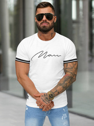 Camiseta de hombre blanco OZONEE O/QS11628