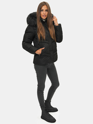 Chaqueta de mujer en negra OZONEE JS/M738/392